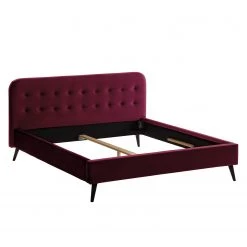 Mørteens Lit capitonné Klink III - Bordeaux - 140 x 200cm -Lits & literie Soldes polsterbett klink iii samt 140 x 200cm bordeaux 5128112