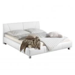 Loftscape Lit capitonné Osterhofen - Blanc - 180 x 200cm