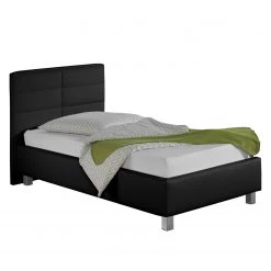 Loftscape Lit capitonné Parsberg II - Noir - 100 x 200cm