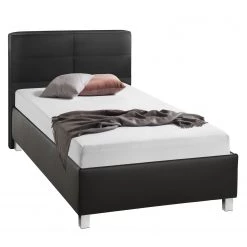 Loftscape Lit capitonné Parsberg II - Noir - 100 x 200cm -Lits & literie Soldes polsterbett parsberg ii kunstleder 100 x 200cm kein bettkasten schwarz 5168060