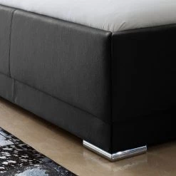 Meise.möbel Lit capitonné Pisa - Noir - 180 x 200cm -Lits & literie Soldes polsterbett pisa kunstleder schwarz 4186024