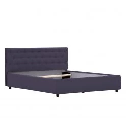 Fredriks Lit rembourré Sala - Tissu Linea : Violet - 140 x 200cm -Lits & literie Soldes polsterbett sala 140 x 200cm violett 3886220