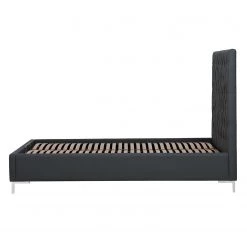 Fredriks Lit rembourré Tilia I - Cuir synthétique Dag : Anthracite - 140 x 200cm - Forme en T -Lits & literie Soldes polsterbett tilia i kunstleder 140 x 200cm t form kunstleder dag anthrazit 3990440