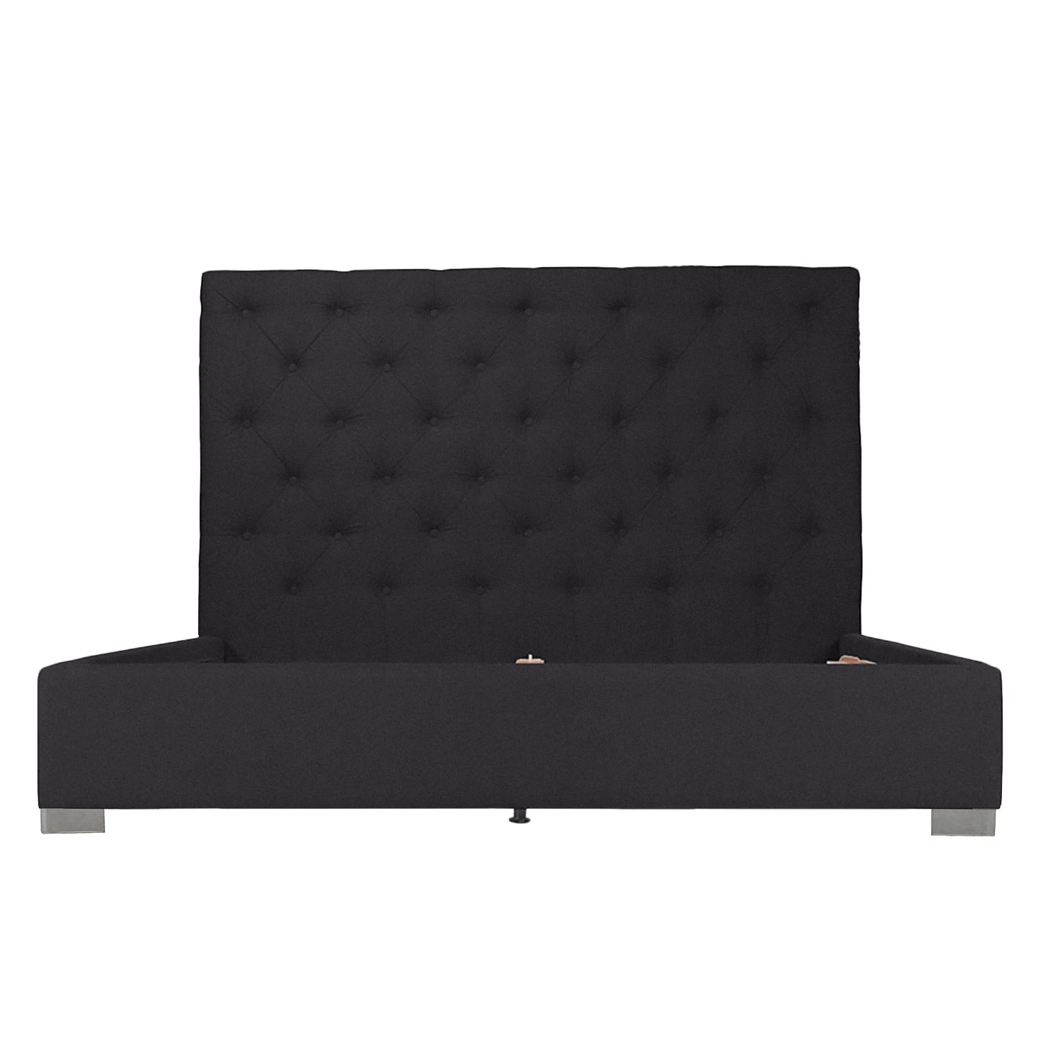 Fredriks Lit rembourré Tilia I - Tissu Floreana : Anthracite - 140 x 200cm - Cylindre 2 Fredriks Lit rembourré Tilia I - Tissu Floreana : Anthracite - 140 x 200cm - Cylindre – Image 2