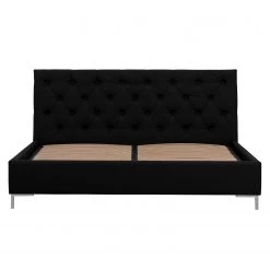 Fredriks Lit rembourré Tilia II - Cuir Arik : Noir - 140 x 200cm - Forme en T -Lits & literie Soldes polsterbett tilia ii echtleder 140 x 200cm t form echtleder arik schwarz 3992832