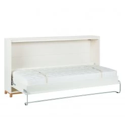 Mørteens Lit escamotable Lindholm - 90 x 200cm - Sans matelas -Lits & literie Soldes schrankbett laremas buche weiss 3701677